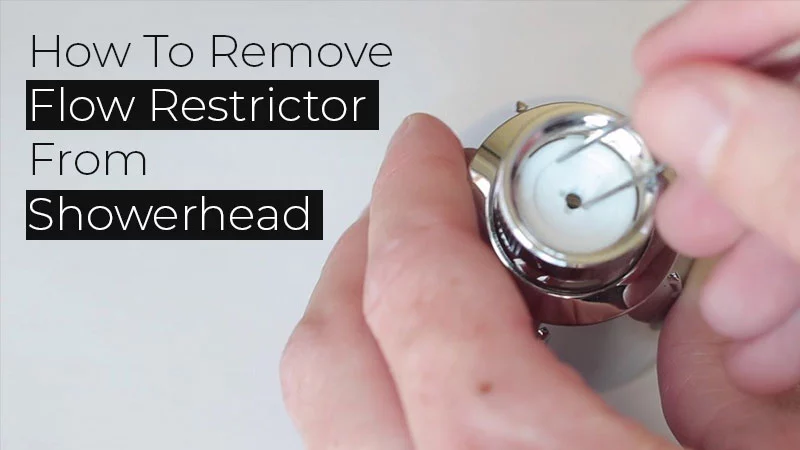 How To Remove Flow Restrictor From Shower Head